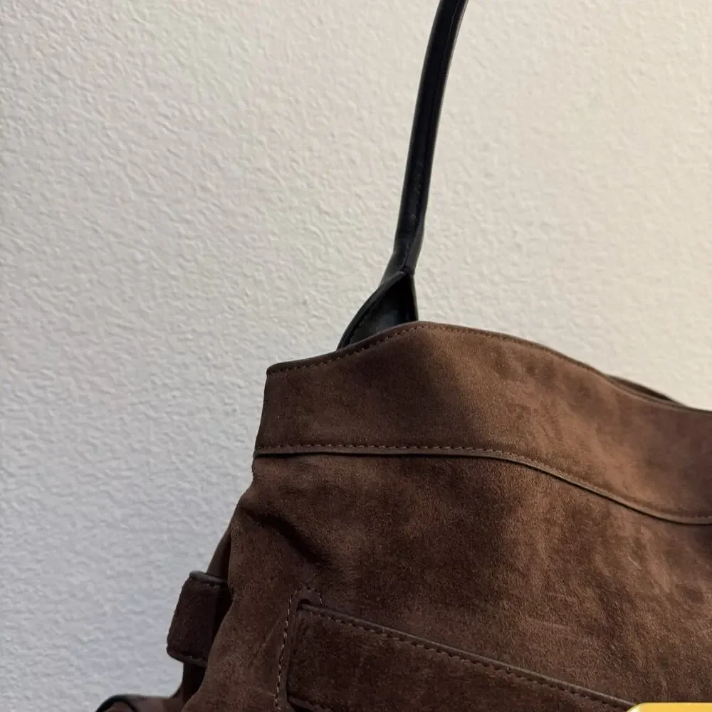 Marc Jacobs Satchel Shoulder bag ‘Dakota’ - Suede Dark Brown - Picture 4 of 16